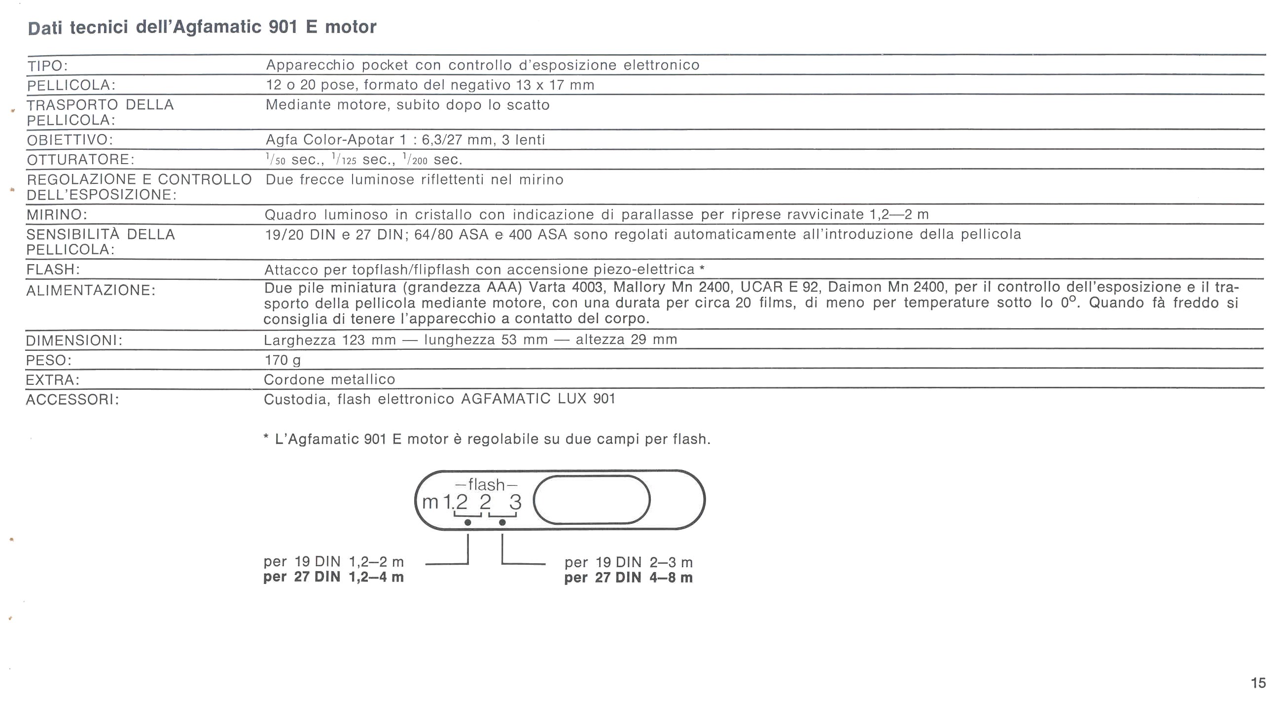 Manual de instrucciones Agfa Agfamatic motor 901 sensor User Manual instrucciones y1053 