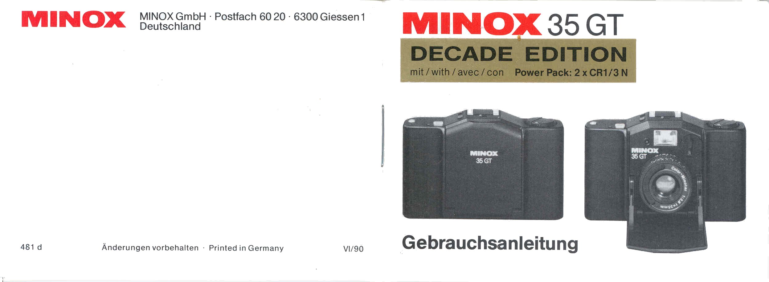 Minox 35 GT manual